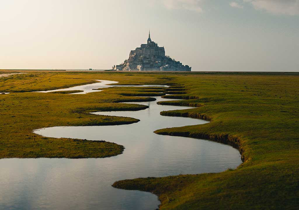 Mont Saint-Michel bay, Normandy