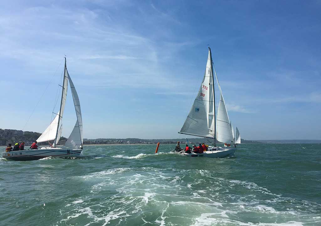 Sailing an incentive activity in Normandy